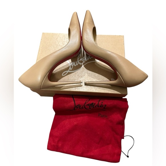 Christian Louboutin Beige Stiletto Heels size 41.5 - Picture 3 of 14
